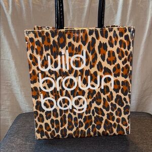 Wild Brown Leopard Print Tote Bag